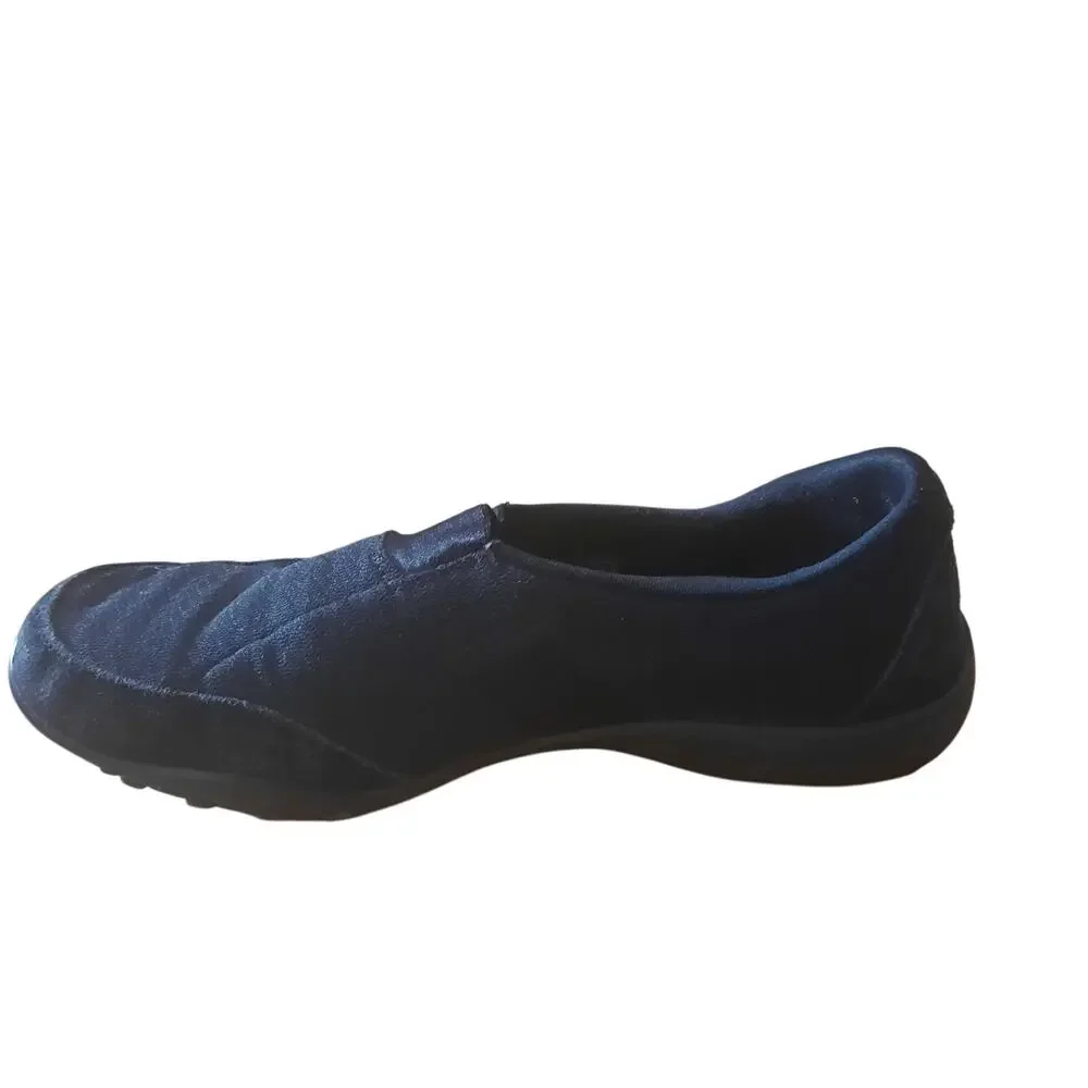 Skechers Womens Relaxed Fit Memory Foam Black Slip On Shoes Size 7.5